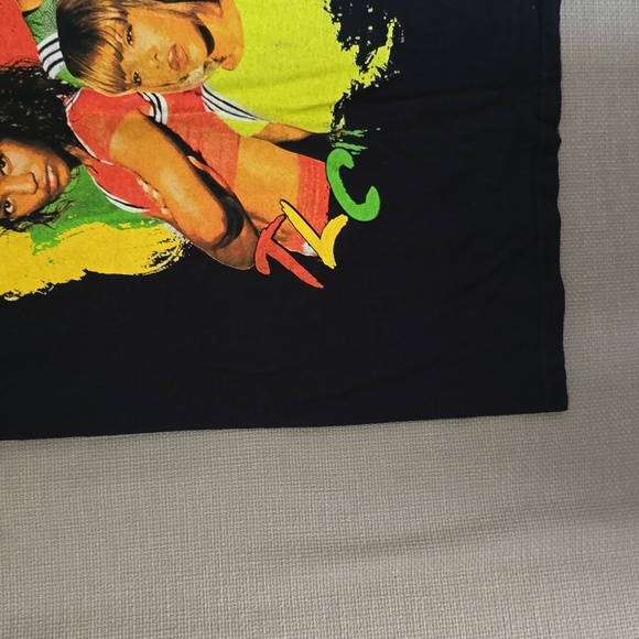 TLC T-Shirt Men's Black Size S 100% Cotton Graphic Print Short Sleeves Crew Neck - Picture 4 of 16